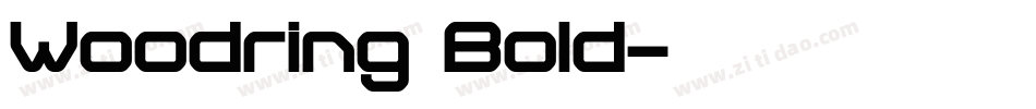 Woodring  Bold字体转换